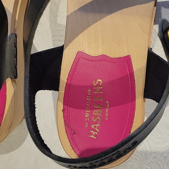 Hasbeens clogs, open toe. Black, size 35, perfect condition. - Picture 2 of 5